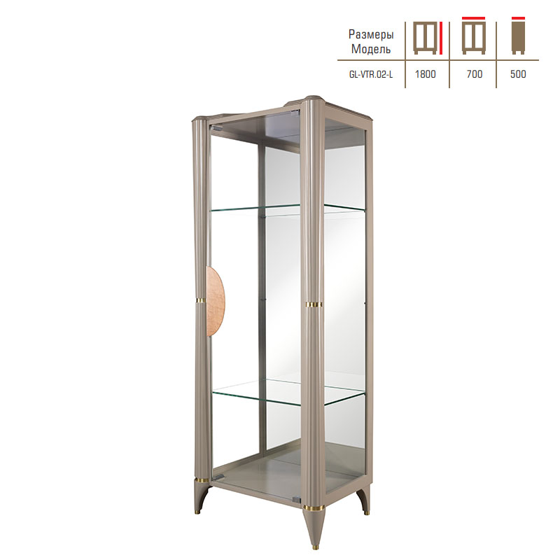 Витрина 1но дверная Gloriano GL-VTR.02 