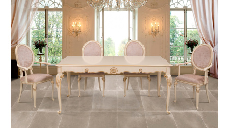 Стол и стулья с полукреслами 