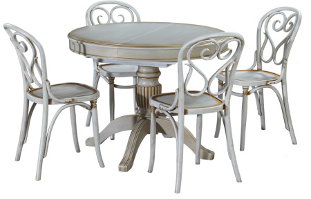 Обеденная группа Паола 2 стулья А-1870 (цвет-мария антика)