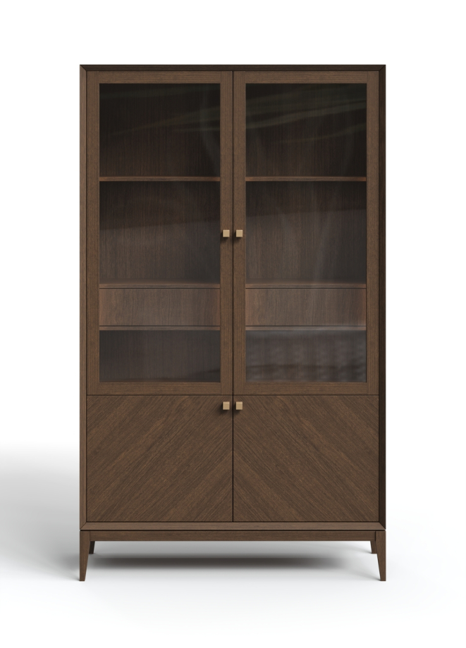 Витрина  2-х дверная  Audrey с плоской дверцей