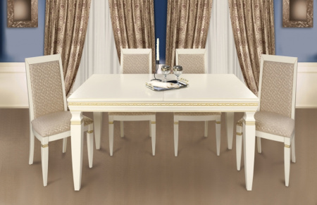 Стол Тиффани бук шпон дуба (цвет-орех аква+патина)