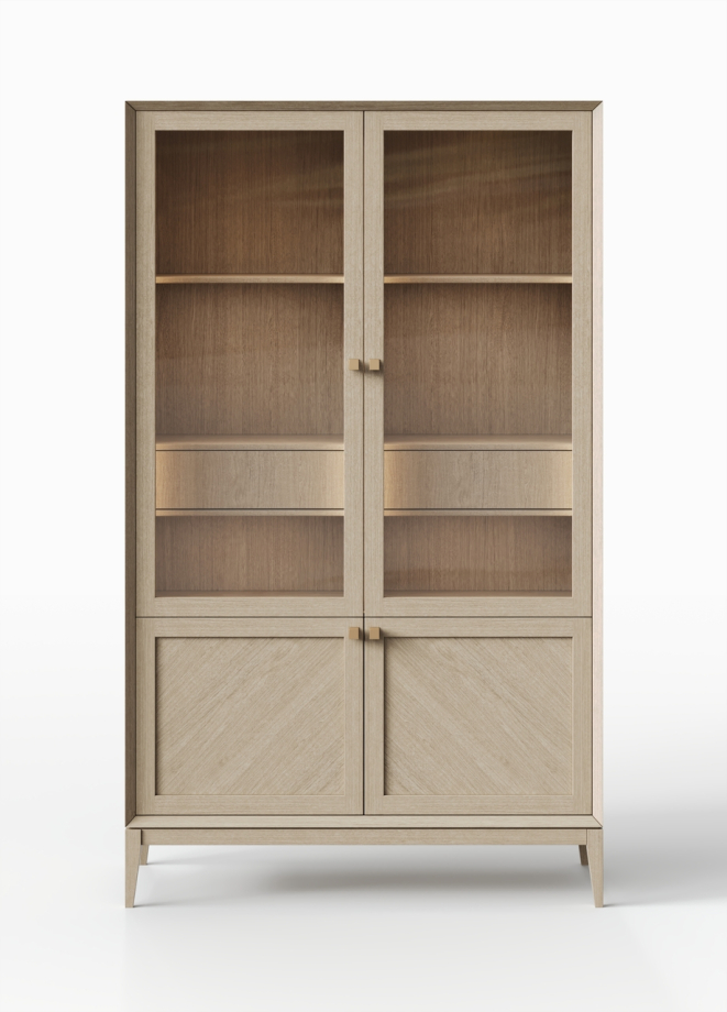 Витрина  2-х дверная  Audrey  с рамкой 