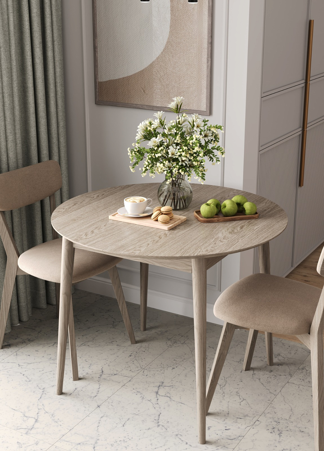 Стол круглый QR950