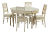 Обеденная группа Венециана и стулья Генрих (цвет-слоновая кость)
