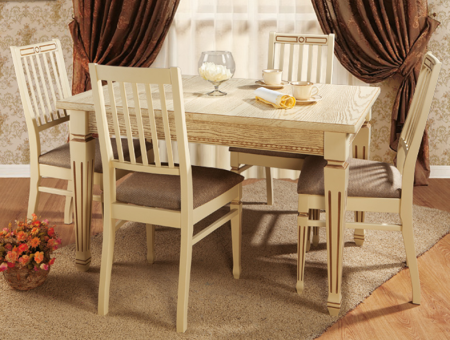 Стол Луизиана прямоугольный малый в интерьере