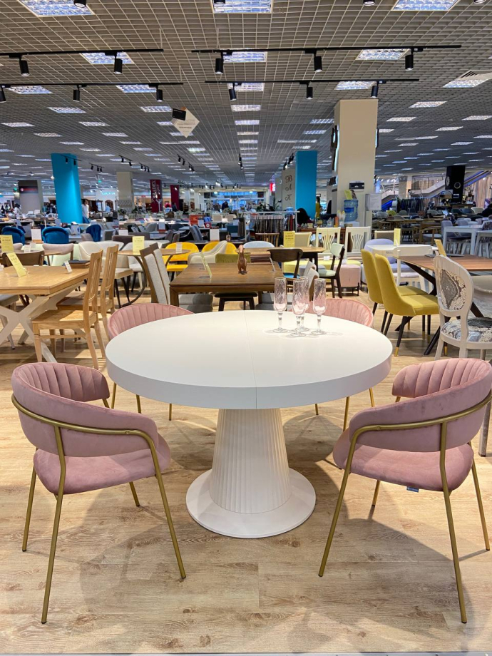 Стол Моника ТФ, Т, рифленная ножка