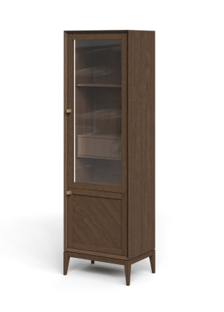 Витрина  1-дверная  Audrey с рамкой и внутренним ящиком, правая