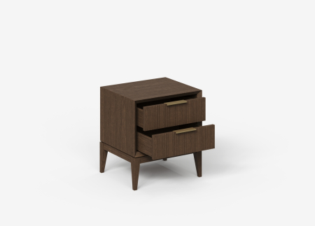 Тумба прикроватная Audrey с рифлеными ящиками