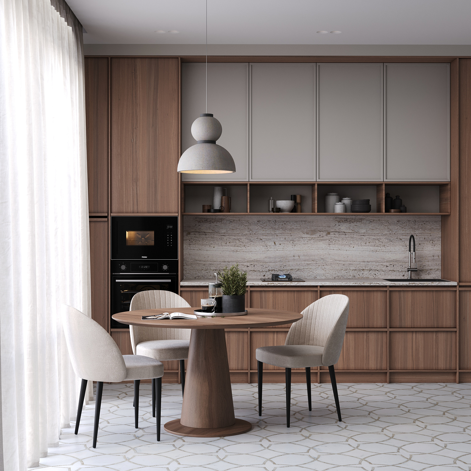 Стол Моника TPL/шпон американского ореха