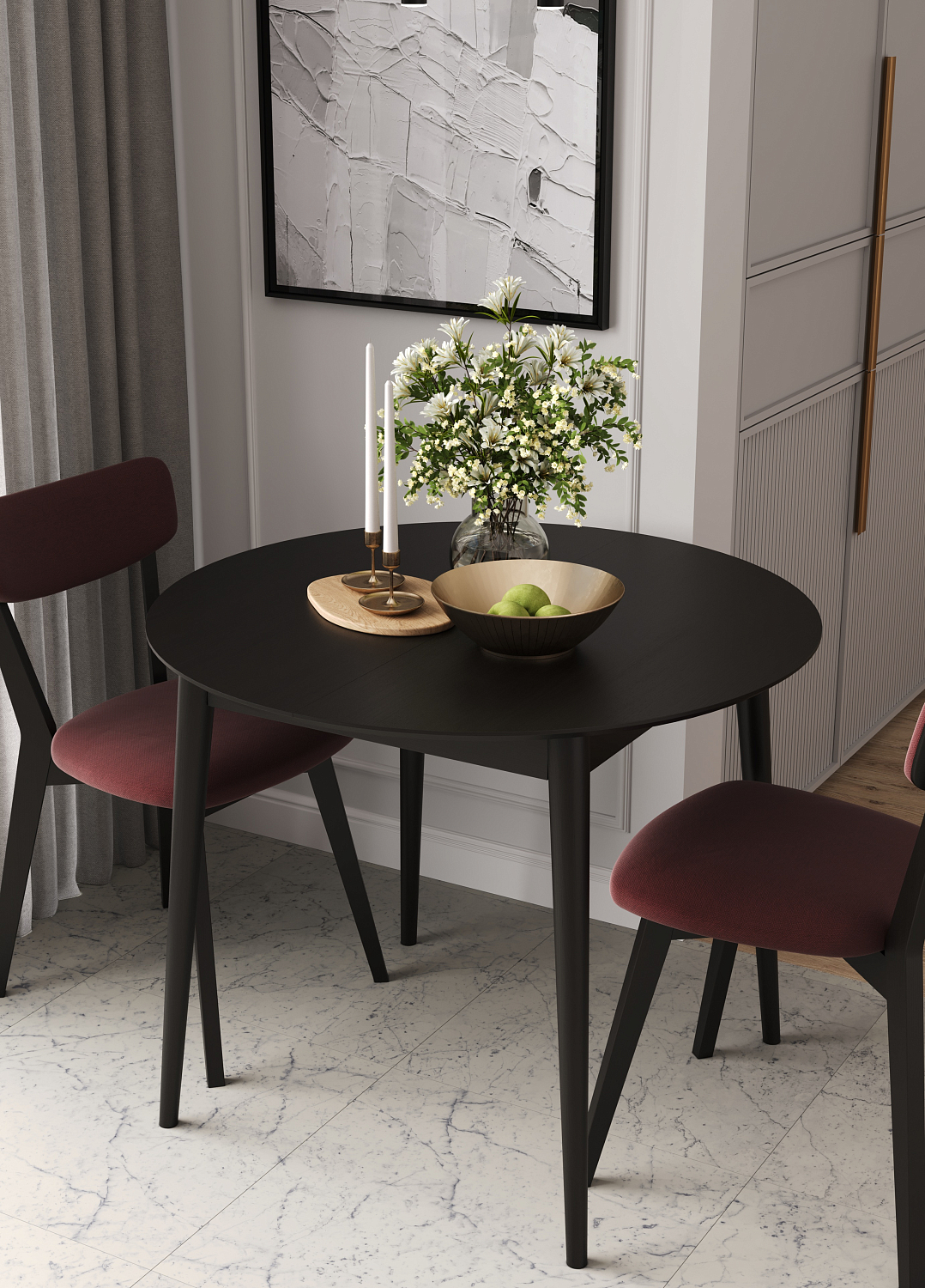 Стол круглый QR950