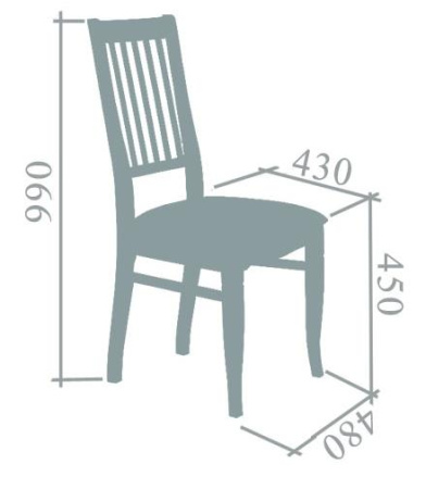 Стул Жан схема размеры