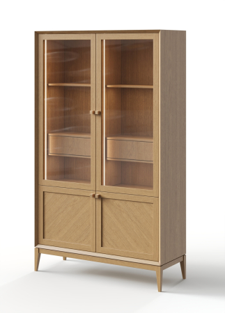 Витрина  2-х дверная  Audrey с рамкой